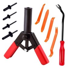 46pcs Plastic Rivet Gun Set, 40Pcs 4Sizes Nylon Blind Rivets & 4 pcs Bonus