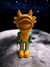 Axolotl, Astronaut, 3d print, gift, animal lover, birthday, Easter
