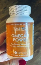 NEW & SEALED BrainMD Omega-3 Power for Brain & Circulatory Support 60 caps read