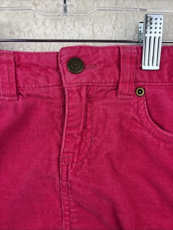 Carter’s Girls Size 6 Corduroy Skirt Fuchsia Pink 100% Cotton 5-Pocket - Image 2 of 4