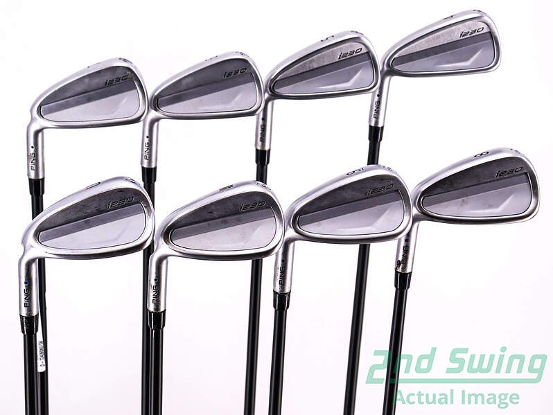 Ping i230 Iron Set 4-PW AW Graphite Regular Left Black Dot +