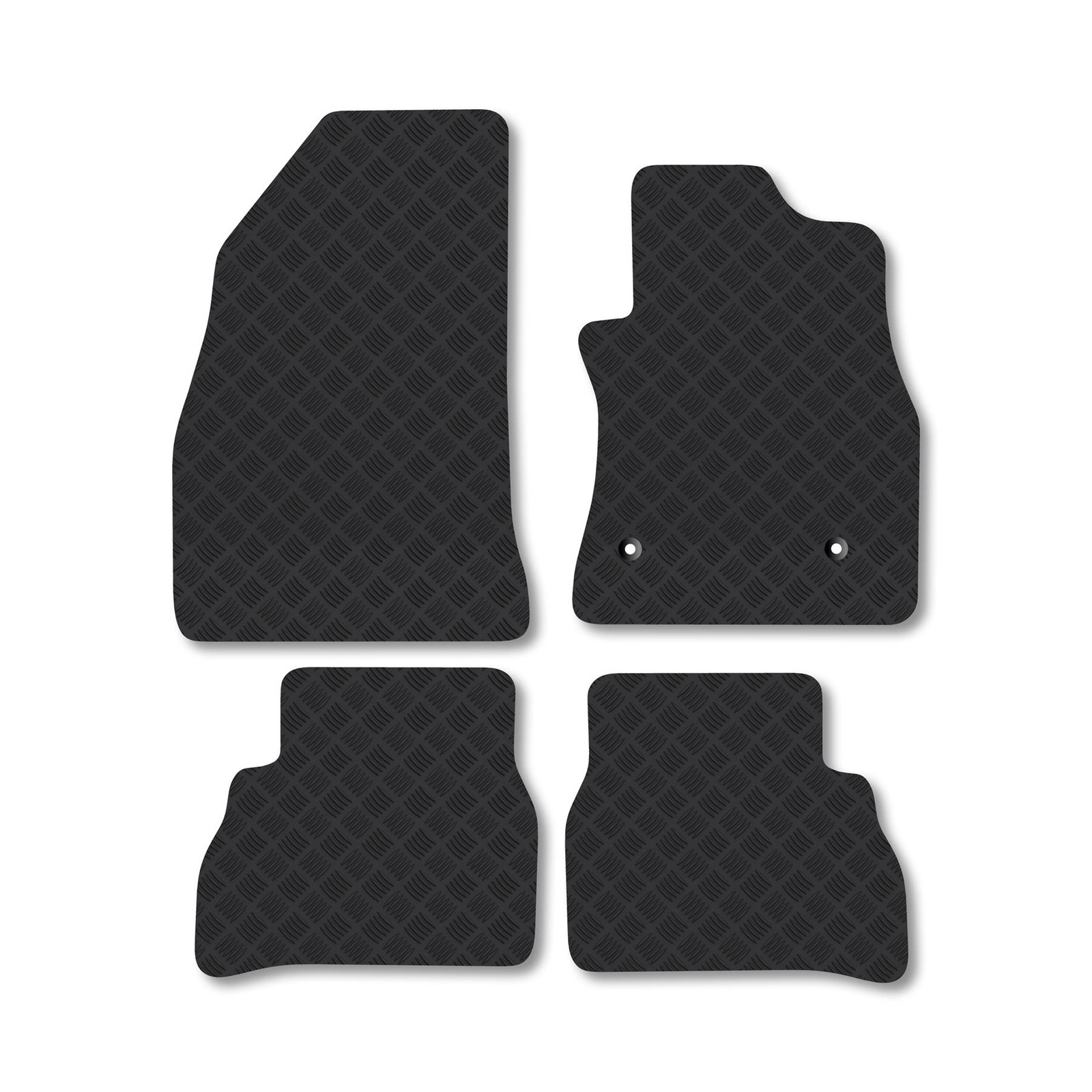 Fiat Doblo Floor Mats For 2010+ Combi Van Heavy Duty Tailored Rubber Mats