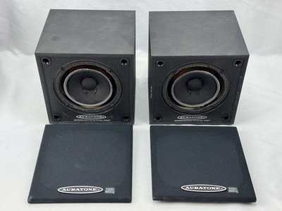 Auratone Super Sound Cube Studio Monitors Pair Vintage Video Shield