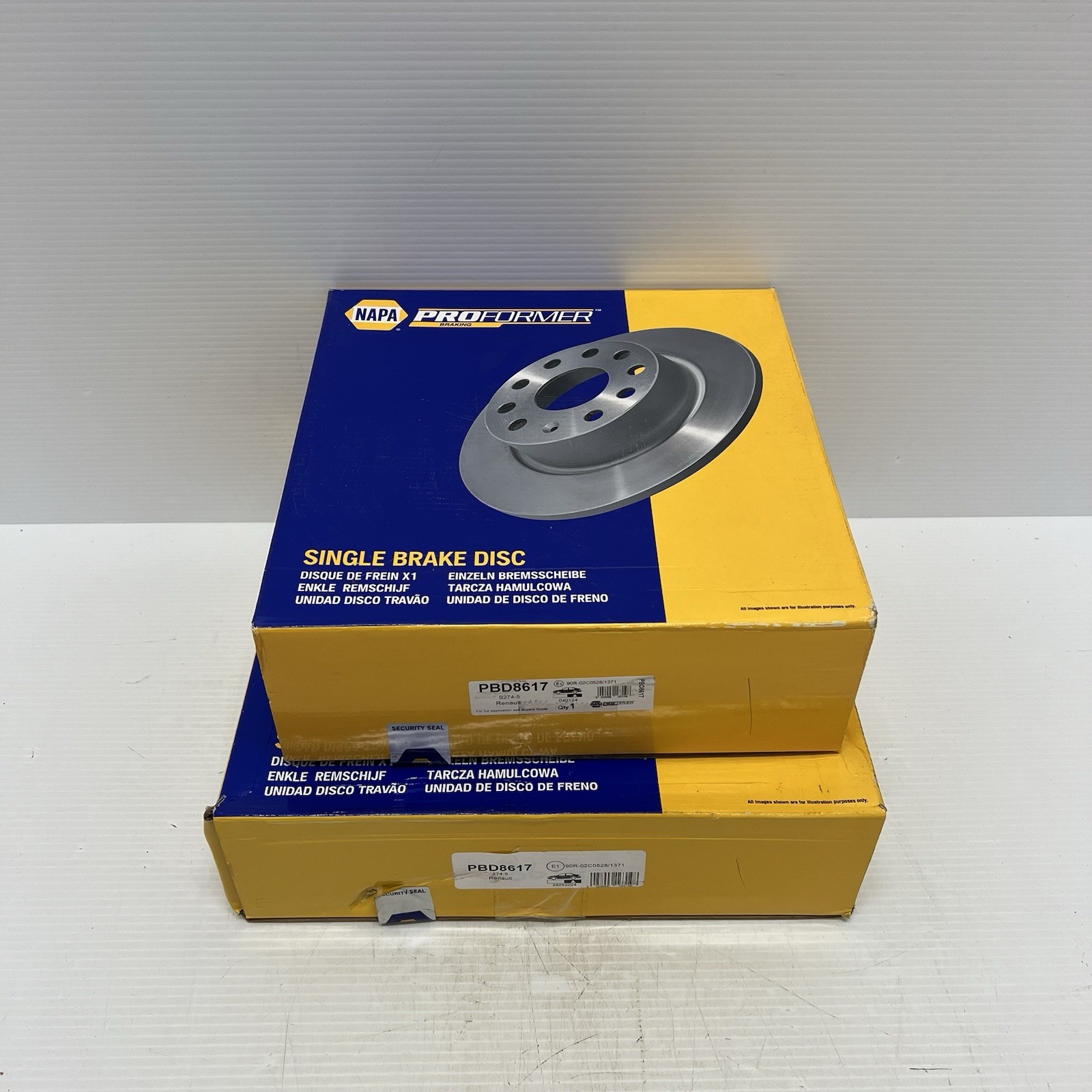 2x Brake Discs Pair Solid Rear 274mm PBD8617 Proformer Set A4154200102 New