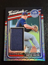 2026 PANINI STARS & STRIPES MOJO THROWBACK MATERIALS #TM-CH CARTER HOLTON 09/25