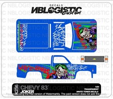 '83 CHEVY SILVERADO Custom WaterSlide Decal for hot wheels 1/64