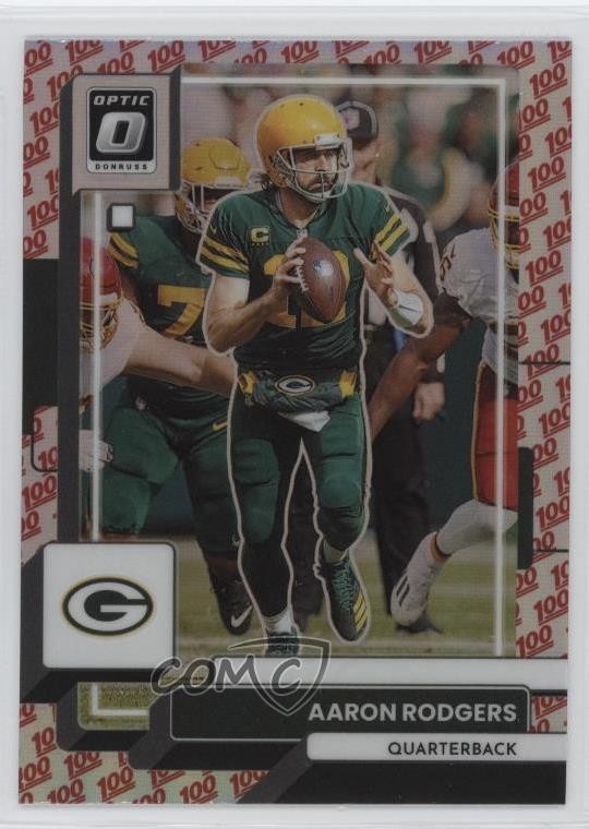 2022 Panini Donruss Optic One Hundred Prizm Aaron Rodgers #70