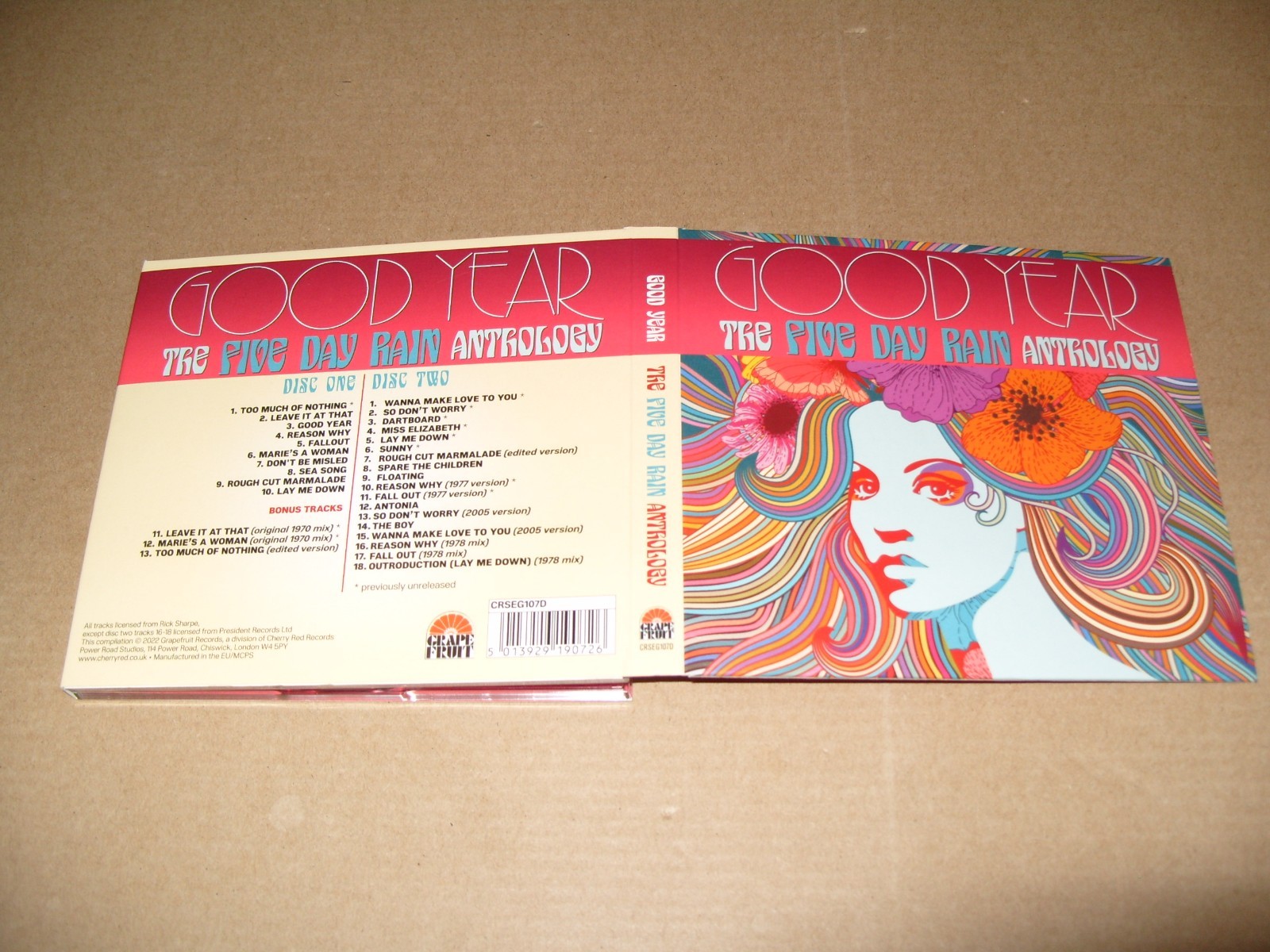 Five Day Rain: Good Year - The Five Day Rain Anthology, 2 CD DIGIPAK NEAR MINT+