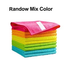 Microfiber Cleaning Cloths 25x25cm 10 Pack for Car Exterior and Interior Wiping