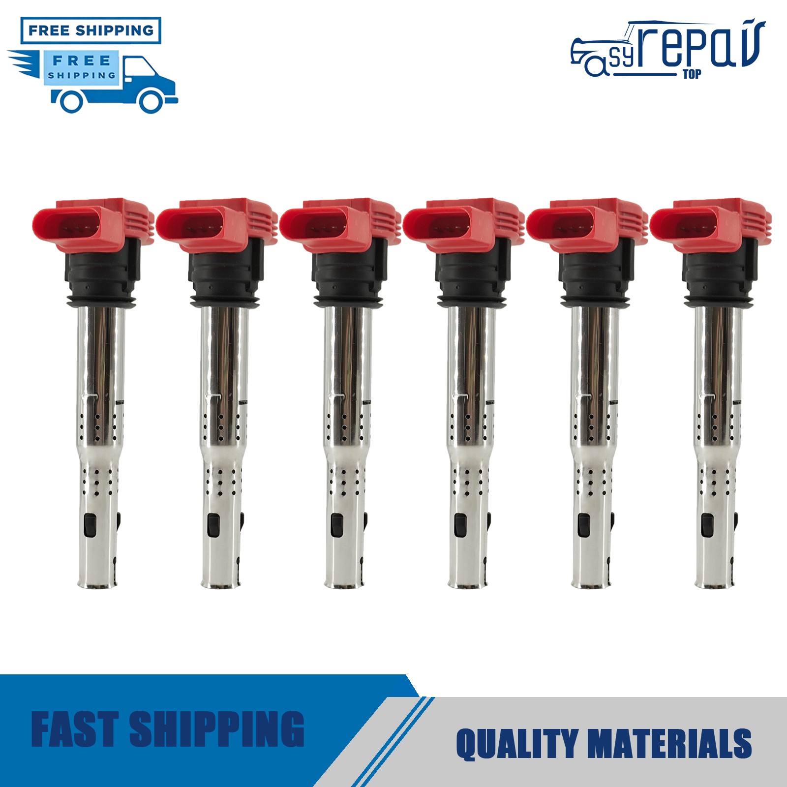 6X Ignition Coil+Spark Plug Lamborghini Murcielago 6.5L V12 2006-2010