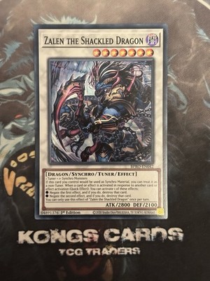 BPRO-EN042 Zalen the Shackled Dragon Super Rare 1st Edition YuGiOh