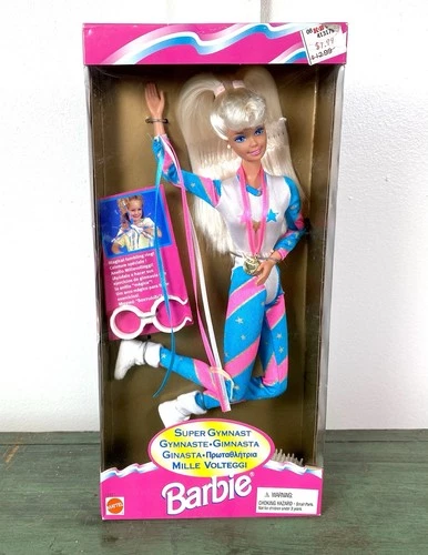 Vintage Mattel 1995 Super Gymnast Barbie ~ #15821 ~ NRFB