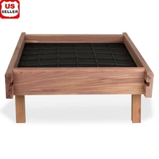 Red Cedar Wild Bird Ground Feeder Easy to Use Quail Cardinals 20lb Capacity