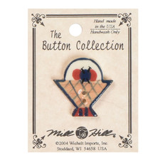 Mill Hill Ceramic Buttons 86056 Yarn Basket