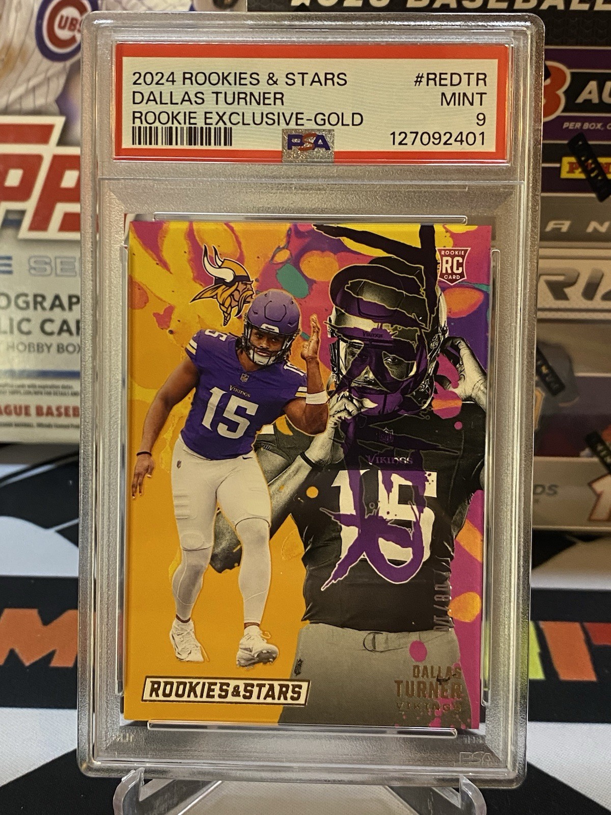 Dallas Turner Panini Rookies & Stars Rookie Exclusive #REDTR Gold