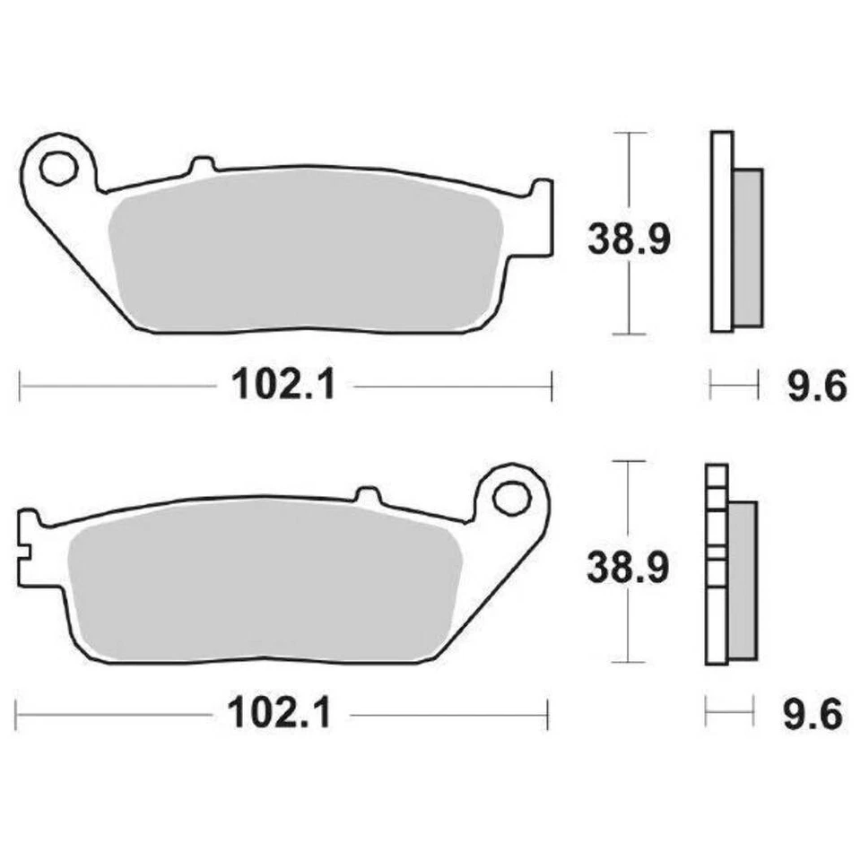 6567005 - Paire De Plaquettes De Frein 700 HS Pour Honda 750 NC De 2014 À 2015 - Photo 1/1