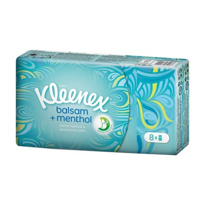 Kleenex Naturak Fresh Facial Tissue Pocket  ( 9 Sheets Per Pack) Packs 8