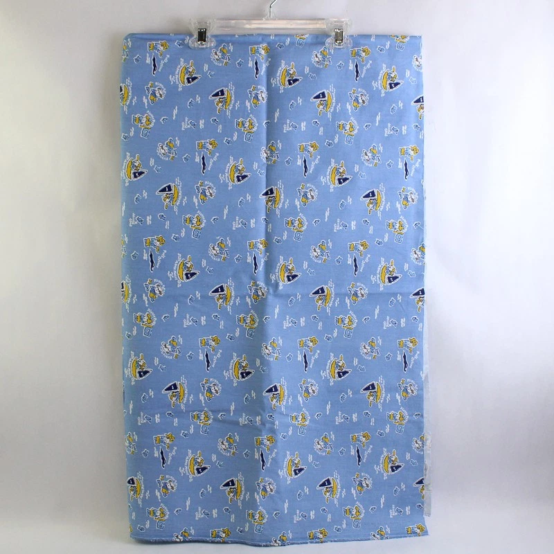 2 Piece Lot of Blue Animal Themed Fabric Cats and Dogs 1+ Yards - Image 3 of 4