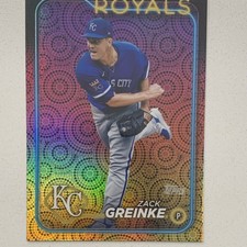 Topps 2024 Series 2 Zack Greinke #610 Kansas City Royals Holiday Foil Baseball