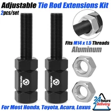 For Honda, Acura, Toyota, Lexus M14x1.5 Threads Adjustable Tie Rod Extension Kit