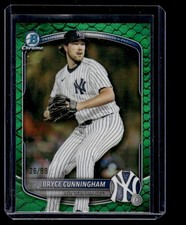 BRYCE CUNNINGHAM 2025 BOWMAN DRAFT CHROME GREEN REPTILIAN #BDC-155 26/99