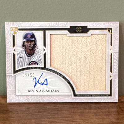 Kevin Alcantara 2025 Topps Certified RC Auto Memorabilia Chicago Cubs #39/50 /50