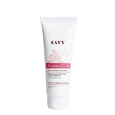 SAYY Moroccan DeTan Brightening Face Pack Radiance Clay Mask 100g Hautpflege