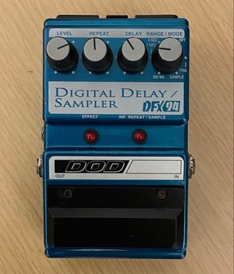 DOD DFX94 Sampler Delay Blue Electric Guitar Hobby Music Instrument Gear Effect