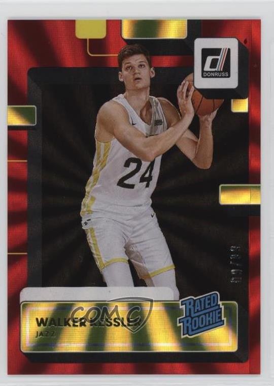 2022-23 Panini Donruss Rated Rookie Holo Red Laser 9/99 Walker Kessler #222 4o1