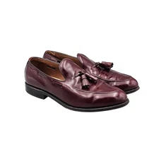 Allen Edmonds Men's Size 10.5 D Saratoga Burgundy Leather Tassel Opera Loafers