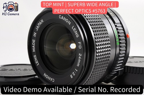 [TOP MINT] Canon nFD New FD 24mm f/2.8 MF Wide Angle Prime for Street Photo JP