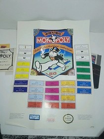 Monopoly CIB Original Nintendo NES Game 1991 Complete In Box w/ Manual Sleeve