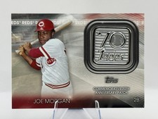 2021 Topps Joe Morgan 70th Anniversary Logo Patch #70LP-JM Cincinnati Reds