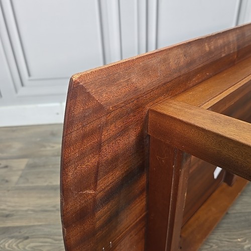 Vintage Wood Danish Inspired Coffee Table - Atomic Sputnik Mid-Century Teak - Picture 24 of 24