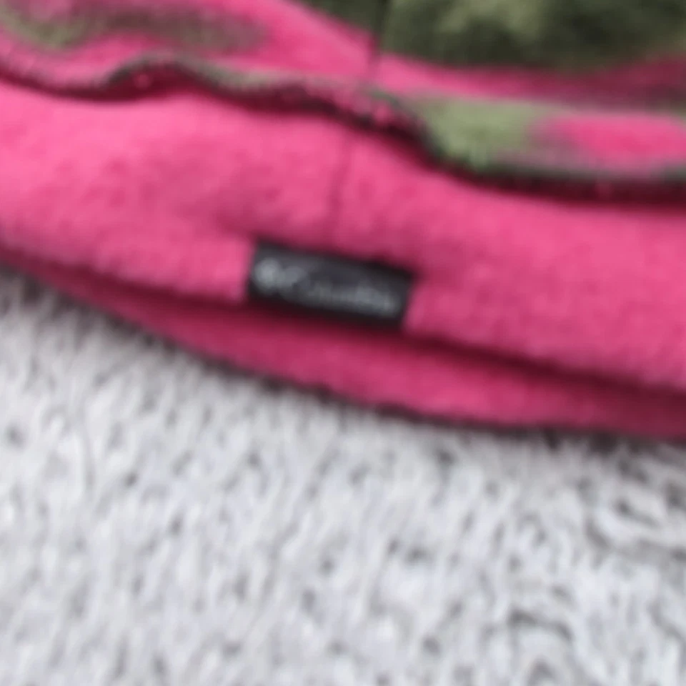 Conjunto de guantes Columbia sombrero niño talla única bebé niña rosa camuflaje guante pom gorro Foto 2 de 4