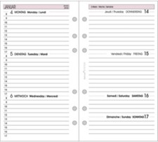 Ersatzkalender bind 2025 für Terminplaner A6...