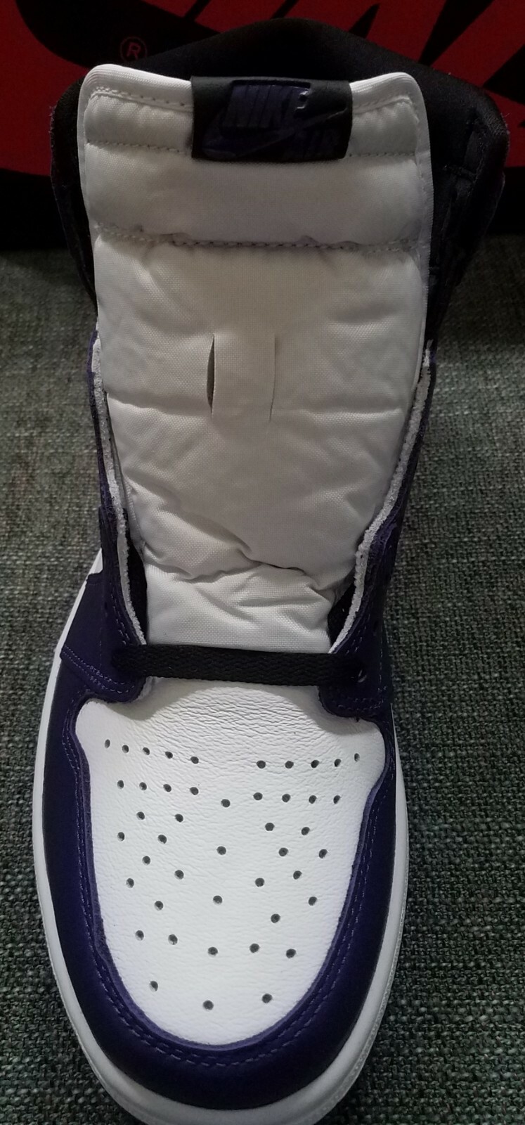 Nike Air Jordan 1 Retro High OG Court Purple White Year 2020 US10 Brand New image 8