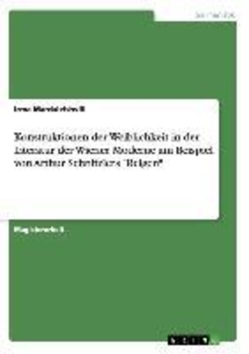 Thumbnail - Irma Mardaleishvili | Konstruktionen Der Weiblichkeit In Der Literatur