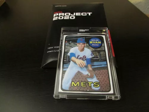 Topps Project 2020 Card #87 Nolan Ryan by Joshua Vides w/box In Hand