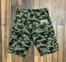 A Bathing Ape Camo Shorts Medium 30 Green
