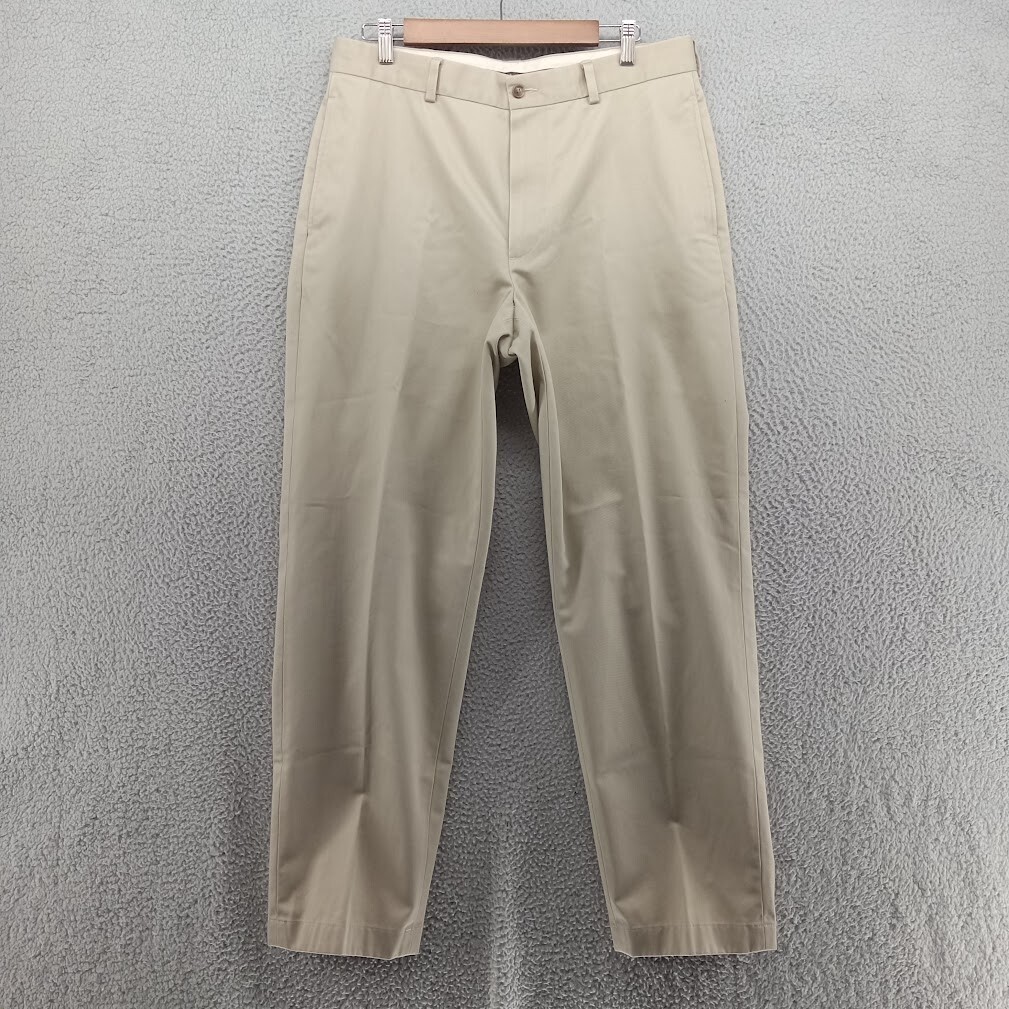 Brooks Brothers Pants Mens 35x32 Beige Khaki Advantage Chino