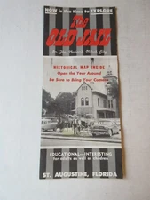 The Old Jail St. Augustine, Florida Vintage Brochure 1960's