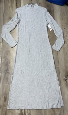 Anthro By Daily Practice Long Sleeve Knit Maxi Dress Ribbed Size Large NEW | eBay Anthro By Daily Practice Long Sleeve Knit Maxi Dress Ribbed Size Large NEW | eBay