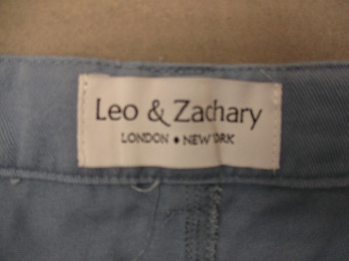 Leo&Zachary Size 12 Boy Gray 100% Cotton Zip Fly Pockets Stretch Chino Pants 876 - Picture 6 of 10