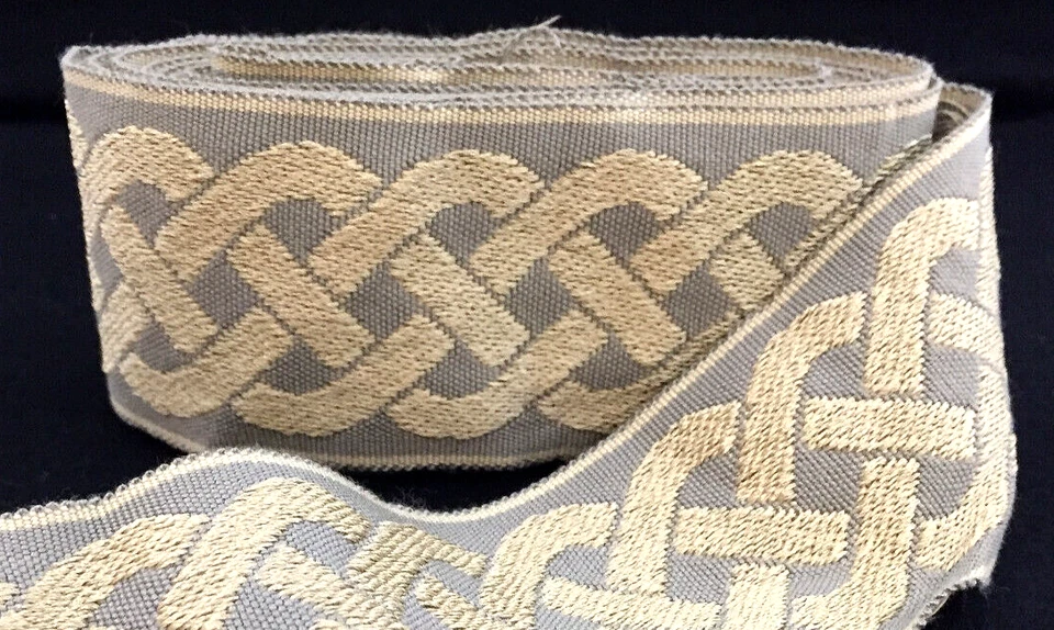 装饰织物装饰灰色锡纸2英寸宽X 123.5英寸长缝纫装饰窗帘 — 第 2/4 张图片