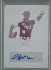 Jaden Brown 2018 Leaf Perfect Game National Showcase MAGENTA PLATE Autograph 1/1