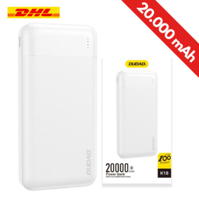 20000 mAh Powerbank Tragbares Ladegerät Zusatz Akku Schnelle Power Bank Dudao