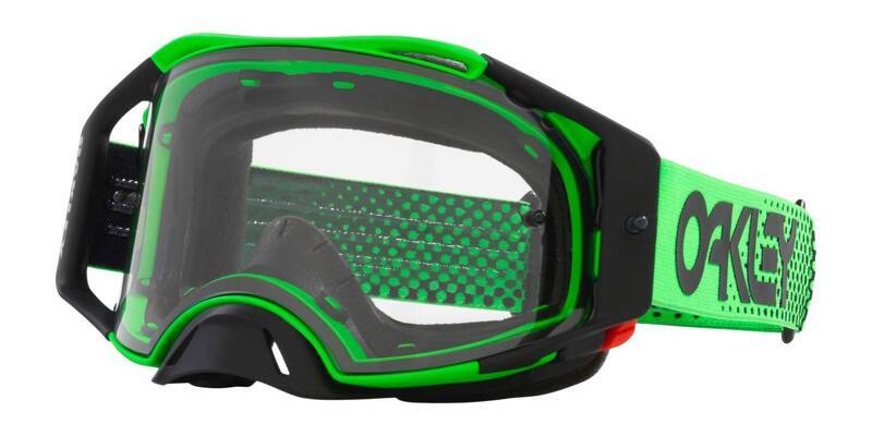 Oakley Goggles Airbrake MX zielone Clear