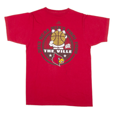 Adidas NCAA Louisville Final Four Atlanta Signed USA T-Shirt Rot Kurzarm Me
