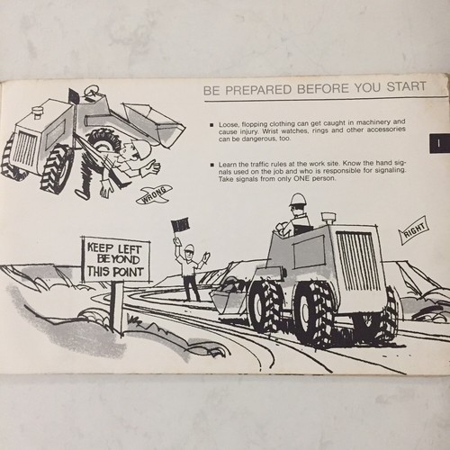 Vintage 1970 Wheel Type Loader Dozer Safety Maintenance Manual CIMA - Picture 7 of 12